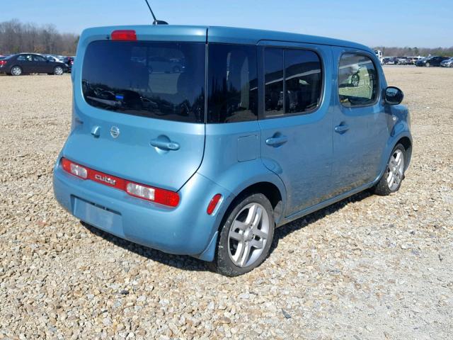 JN8AZ2KR8AT171522 - 2010 NISSAN CUBE BASE BLUE photo 4