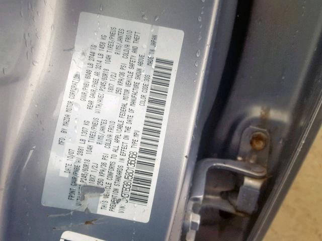 JM3TB38V580136068 - 2008 MAZDA CX-9 SILVER photo 10