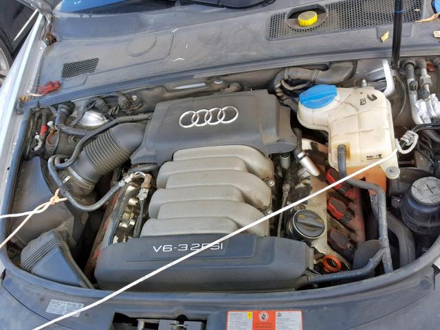 WAUAH74F68N180455 - 2008 AUDI A6 3.2 SILVER photo 7