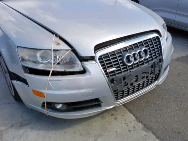 WAUAH74F68N180455 - 2008 AUDI A6 3.2 SILVER photo 9