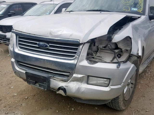 1FMEU65E79UA29871 - 2009 FORD EXPLORER L SILVER photo 9