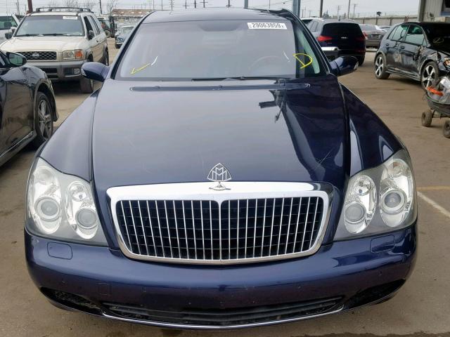 WDBVF78JX4A000385 - 2004 MAYBACH MAYBACH 57 SILVER photo 9