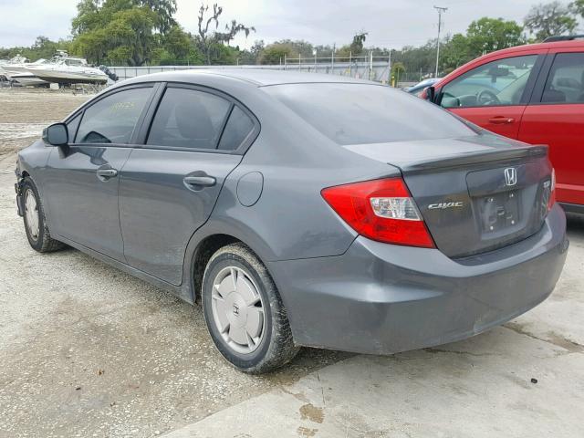 2HGFB2F62CH546960 - 2012 HONDA CIVIC HF GRAY photo 3