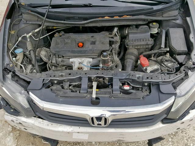 2HGFB2F62CH546960 - 2012 HONDA CIVIC HF GRAY photo 7