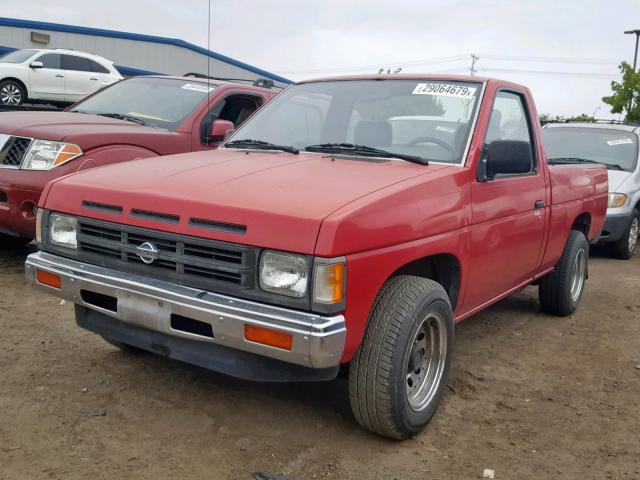 1N6SD11S7MC353873 - 1991 NISSAN TRUCK SHOR RED photo 2