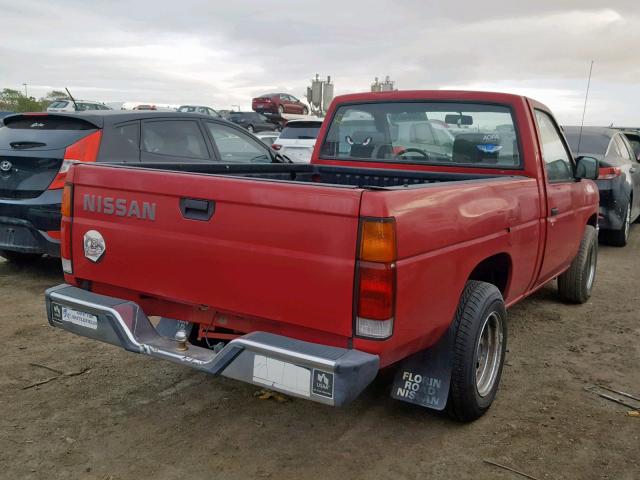 1N6SD11S7MC353873 - 1991 NISSAN TRUCK SHOR RED photo 4