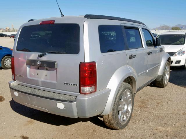 1D4PT4GK0BW517323 - 2011 DODGE NITRO HEAT SILVER photo 4