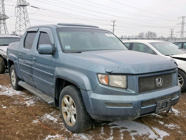 2HJYK16516H507348 - 2006 HONDA RIDGELINE GREEN photo 1