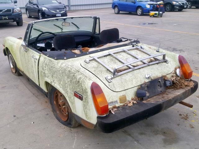 GAN6UG185223G - 1976 MG MIDGET YELLOW photo 3