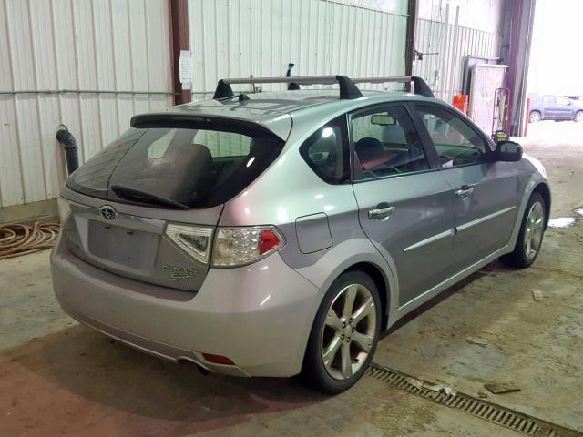 JF1GH63649H815428 - 2009 SUBARU IMPREZA OU SILVER photo 4