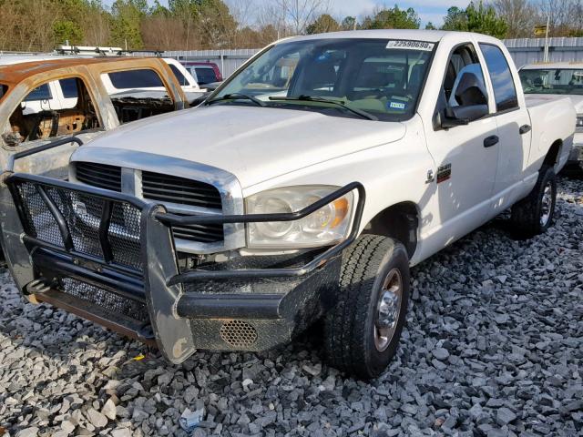 3D7KS28A28G106264 - 2008 DODGE RAM 2500 S Սպիտակ լուսանկար 2