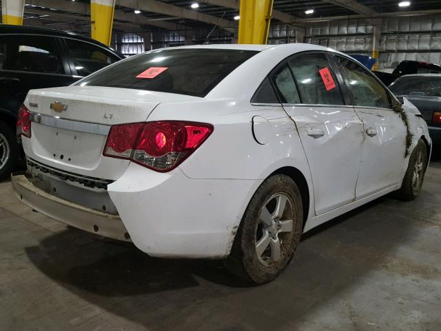 1G1PK5SB9E7173592 - 2014 CHEVROLET CRUZE LT WHITE photo 4