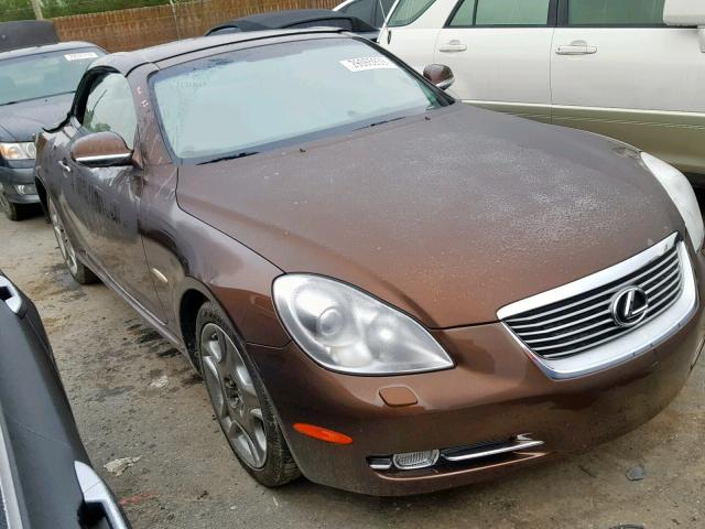 JTHFN48Y469002754 - 2006 LEXUS SC 430 BROWN photo 1