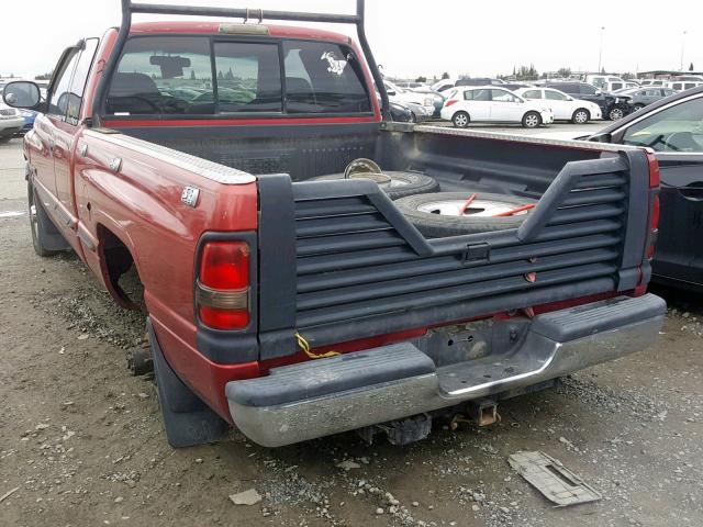 1B7KC2361XJ508607 - 1999 DODGE RAM 2500 RED photo 3