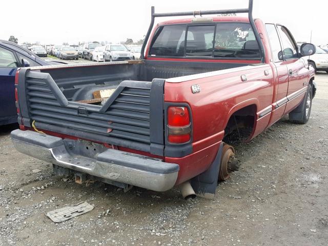 1B7KC2361XJ508607 - 1999 DODGE RAM 2500 RED photo 4