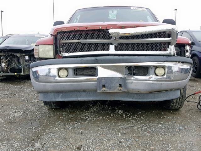 1B7KC2361XJ508607 - 1999 DODGE RAM 2500 RED photo 9