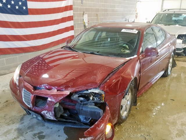 2G2WP582981156664 - 2008 PONTIAC GRAND PRIX RED photo 2