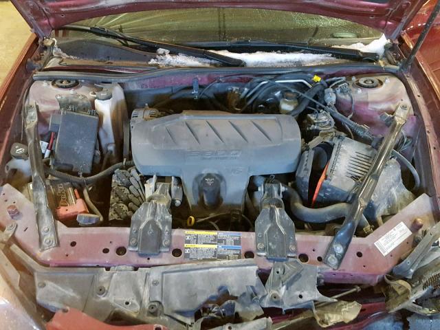 2G2WP582981156664 - 2008 PONTIAC GRAND PRIX RED photo 7