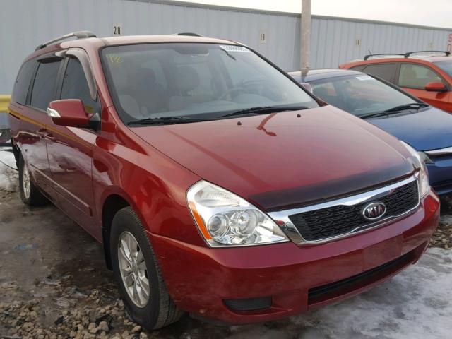 KNDMG4C78B6377463 - 2011 KIA SEDONA LX MAROON photo 1