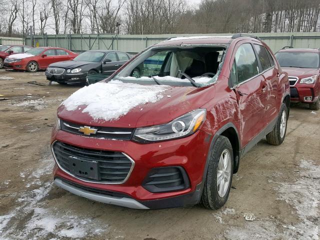 3GNCJPSB2JL302337 - 2018 CHEVROLET TRAX 1LT RED photo 2