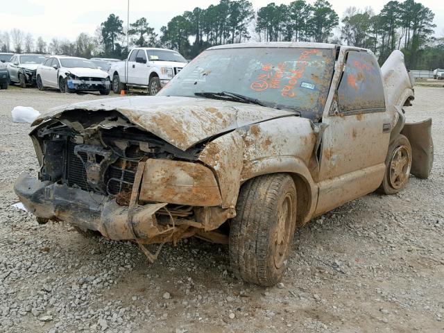 1GTCS1447X8516832 - 1999 GMC SONOMA BEIGE photo 2