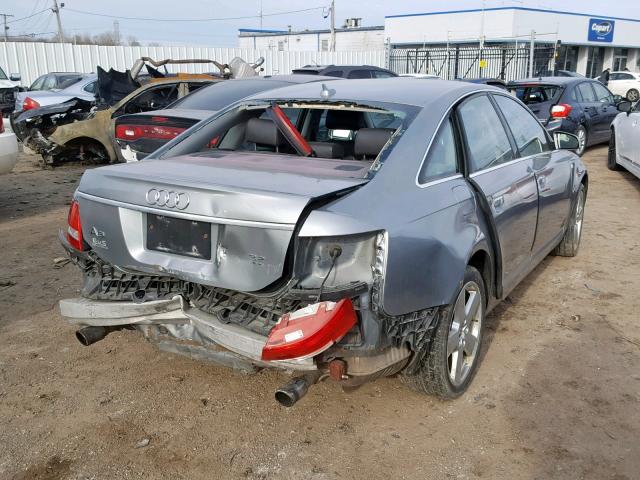 WAUDH74F88N166182 - 2008 AUDI A6 3.2 QUA SILVER photo 4