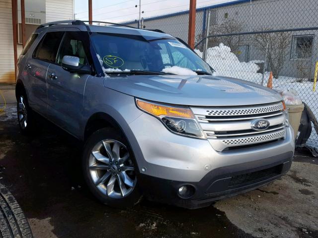 1FM5K7F85DGB11965 - 2013 FORD EXPLORER L SILVER photo 1