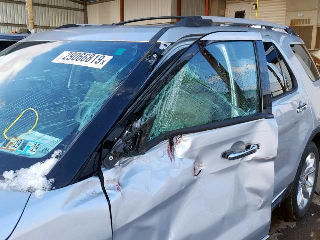 1FM5K7F85DGB11965 - 2013 FORD EXPLORER L SILVER photo 9