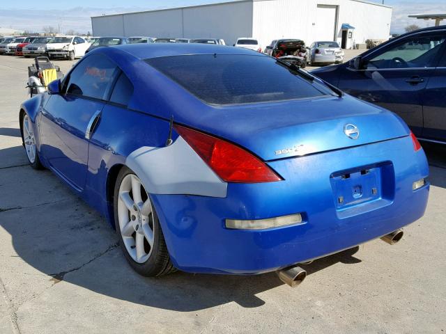 JN1AZ34E53T001605 - 2003 NISSAN 350Z COUPE BLUE photo 3