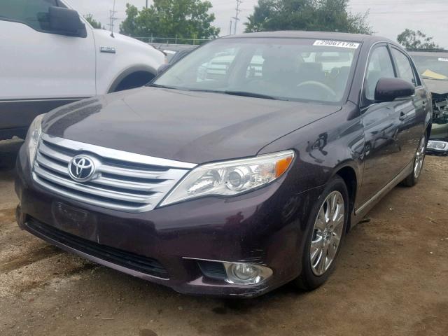 4T1BK3DB2BU398206 - 2011 TOYOTA AVALON BAS MAROON photo 2