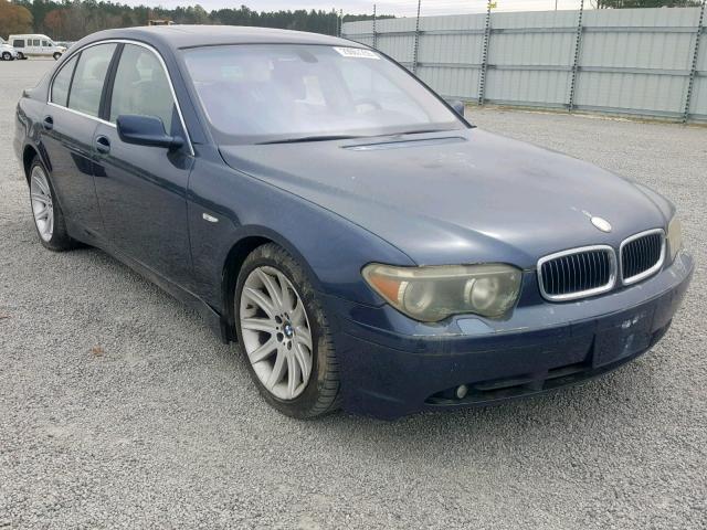 WBAGL63482DP57633 - 2002 BMW 745 I BLUE photo 1