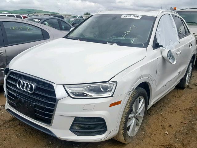 WA1BCCFS1HR014548 - 2017 AUDI Q3 PREMIUM WHITE photo 2