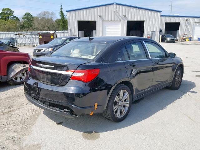 1C3CCBAB1DN761603 - 2013 CHRYSLER 200 LX BLACK photo 4