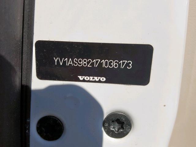 YV1AS982171036173 - 2007 VOLVO S80 3.2 WHITE photo 10