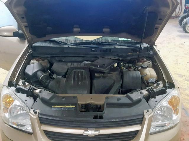 1G1AL55F277375226 - 2007 CHEVROLET COBALT LT GOLD photo 7