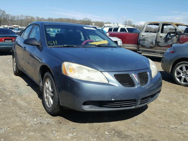 1G2ZF55B664166073 - 2006 PONTIAC G6 SE BLUE photo 1