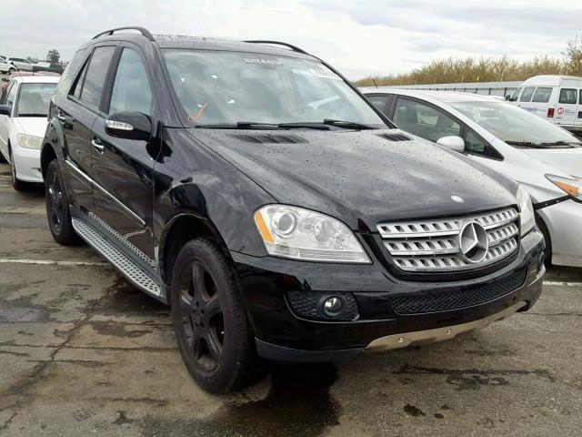 4JGBB86E87A247612 - 2007 MERCEDES-BENZ ML 350 BLACK photo 1