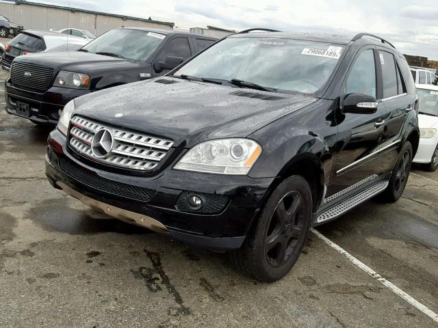 4JGBB86E87A247612 - 2007 MERCEDES-BENZ ML 350 BLACK photo 2