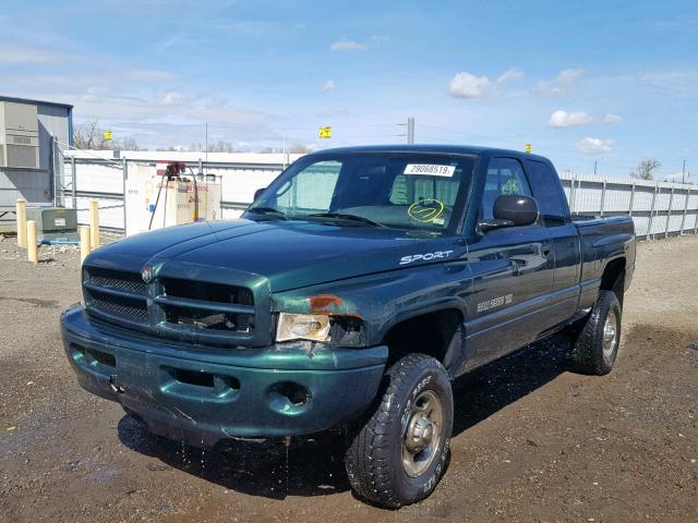 1B7KF23Z41J208875 - 2001 DODGE RAM 2500 GREEN photo 2