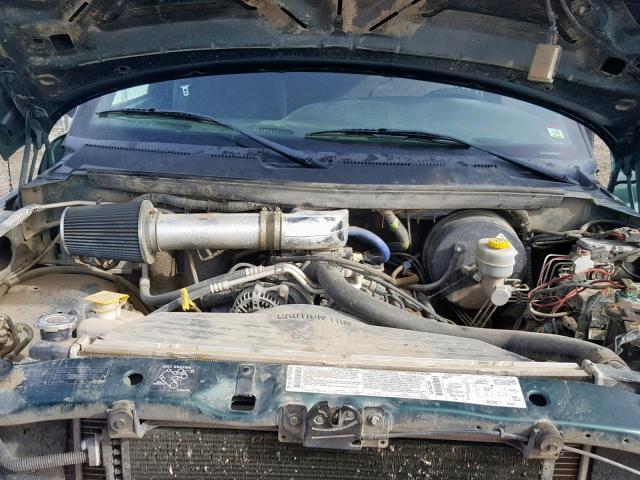 1B7KF23Z41J208875 - 2001 DODGE RAM 2500 GREEN photo 7