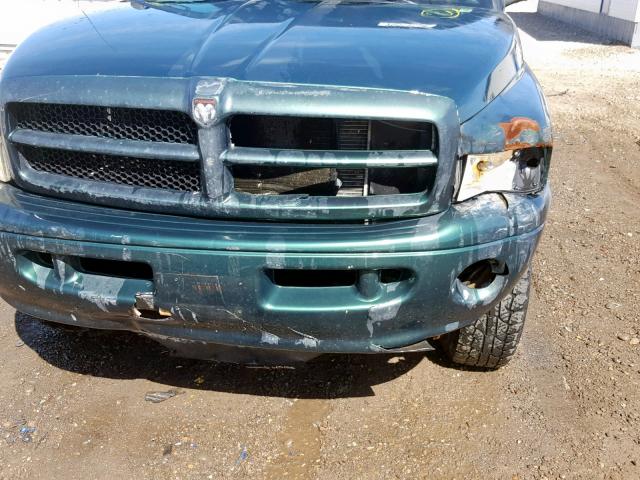 1B7KF23Z41J208875 - 2001 DODGE RAM 2500 GREEN photo 9