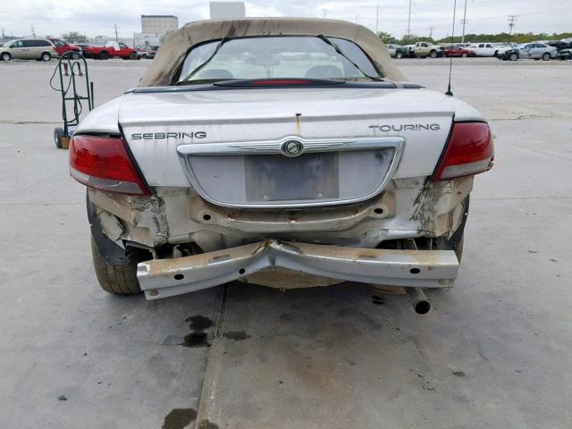 1C3EL55R66N205162 - 2006 CHRYSLER SEBRING TO SILVER photo 9