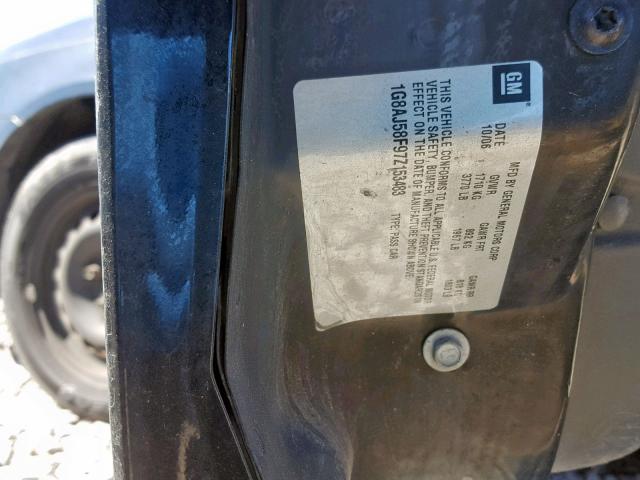1G8AJ58F97Z153483 - 2007 SATURN ION LEVEL BLACK photo 10