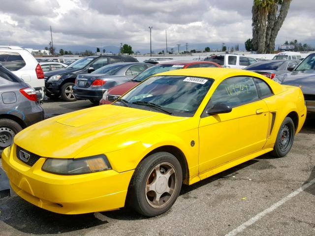 1FAFP40664F217773 - 2004 FORD MUSTANG YELLOW photo 2
