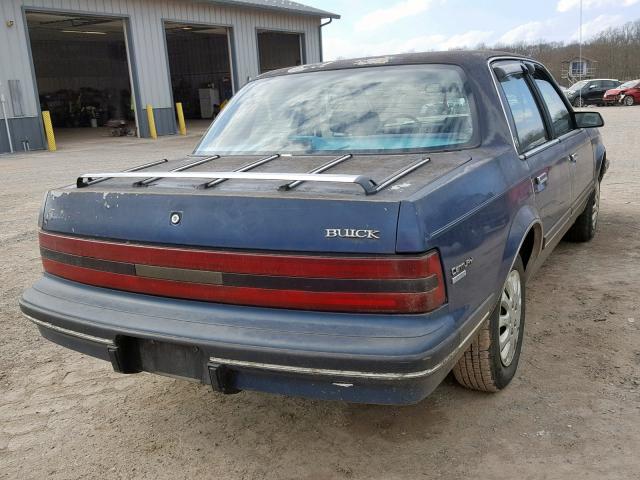 1G4AL51N9KT453002 - 1989 BUICK CENTURY LI BLUE photo 4