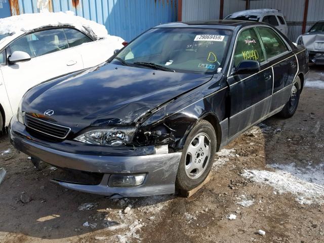 JT8BF28G010307284 - 2001 LEXUS ES 300 BLACK photo 2