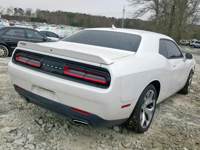 2C3CDZBG0FH901104 - 2015 DODGE CHALLENGER WHITE photo 4