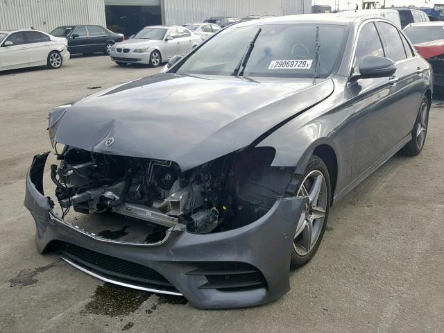 WDDZF4KB3HA257340 - 2017 MERCEDES-BENZ E 300 4MAT GRAY photo 2