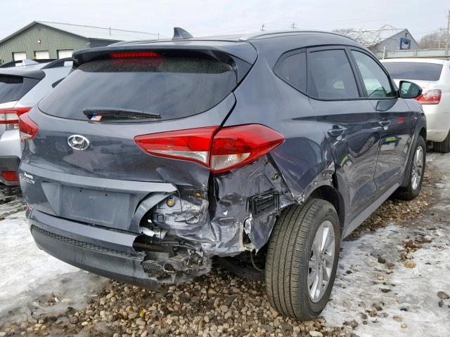 KM8J3CA41JU646801 - 2018 HYUNDAI TUCSON SEL GRAY photo 4