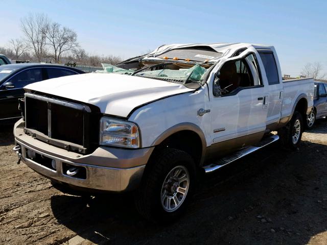 1FTWW31P67EA86370 - 2007 FORD F350 SRW S WHITE photo 2